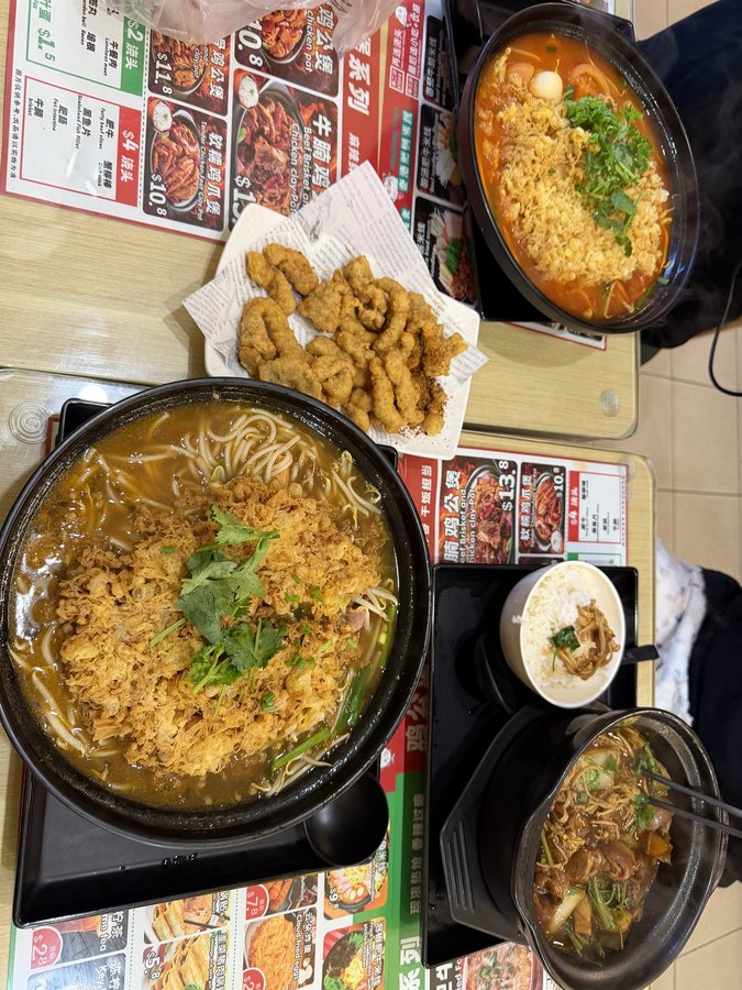 热汤面与小吃